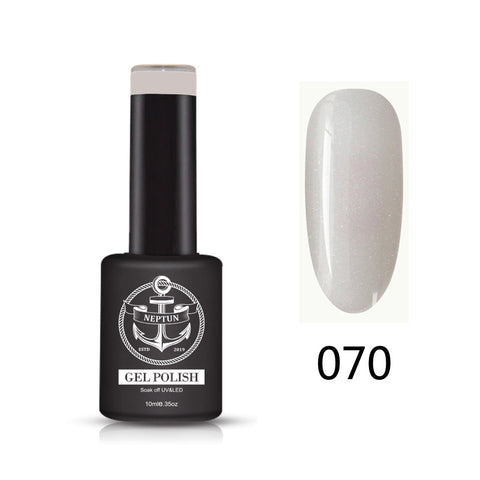 Neptun UV/LED Nagellack Silbergrau SHINY #070