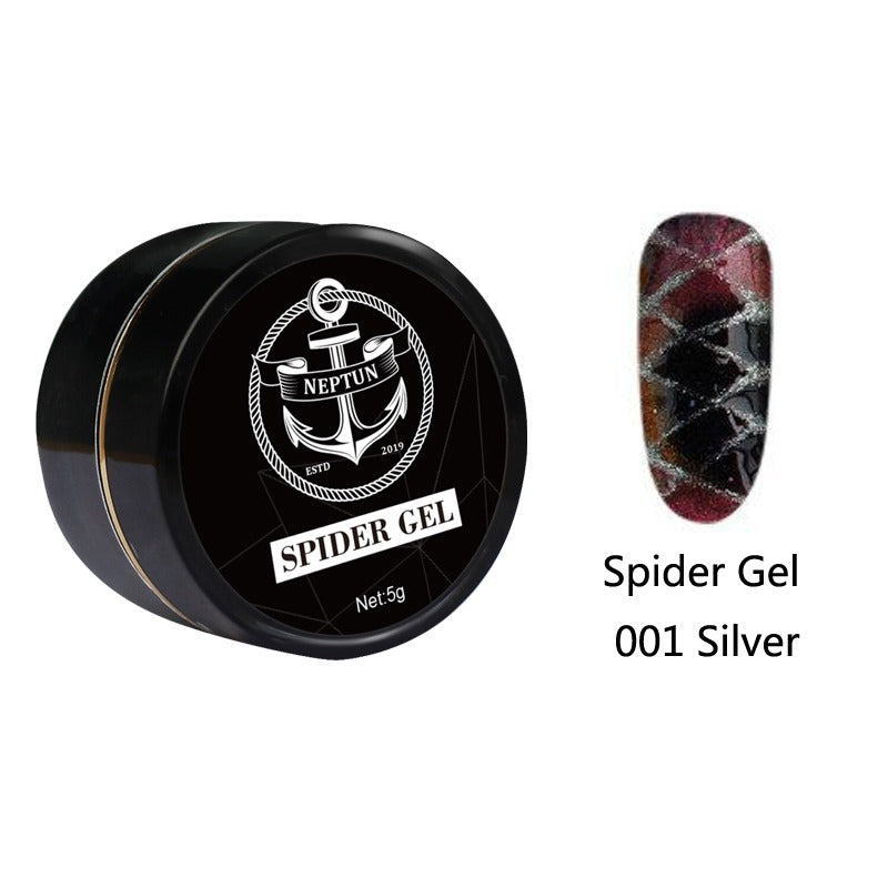 Neptun Spider Gel Silber 001