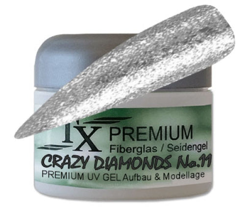 TX PREMIUM Fiberglas - Seidengel Crazy Diamands No.11 Dunkelsilber