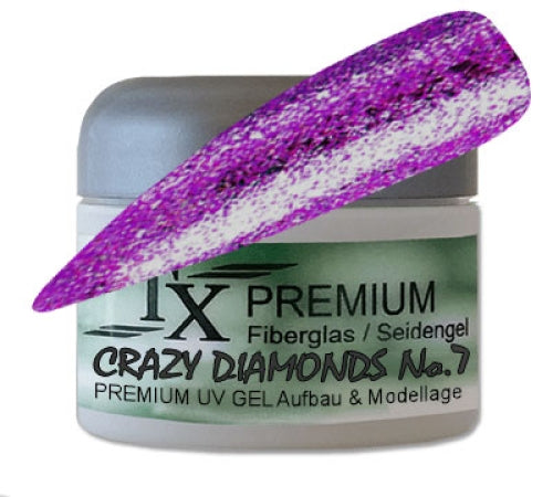 TX PREMIUM Fiberglas - Seidengel Crazy Diamands No.7 violett