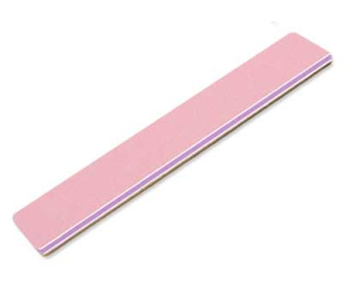 Feile 100/180 rosa/chocolate extra breit