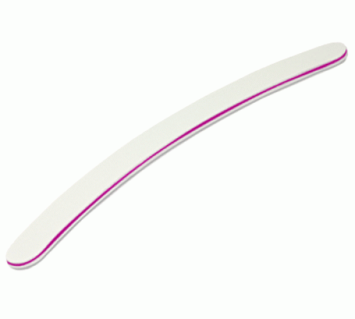 Studio-Feile 100/180 weiß gebogen - Kern pink - Dämpfung 1mm
