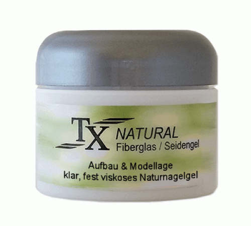 TX NATURAL Fiberglas - Seidengel klar - fest viskos - Naturnagelgel